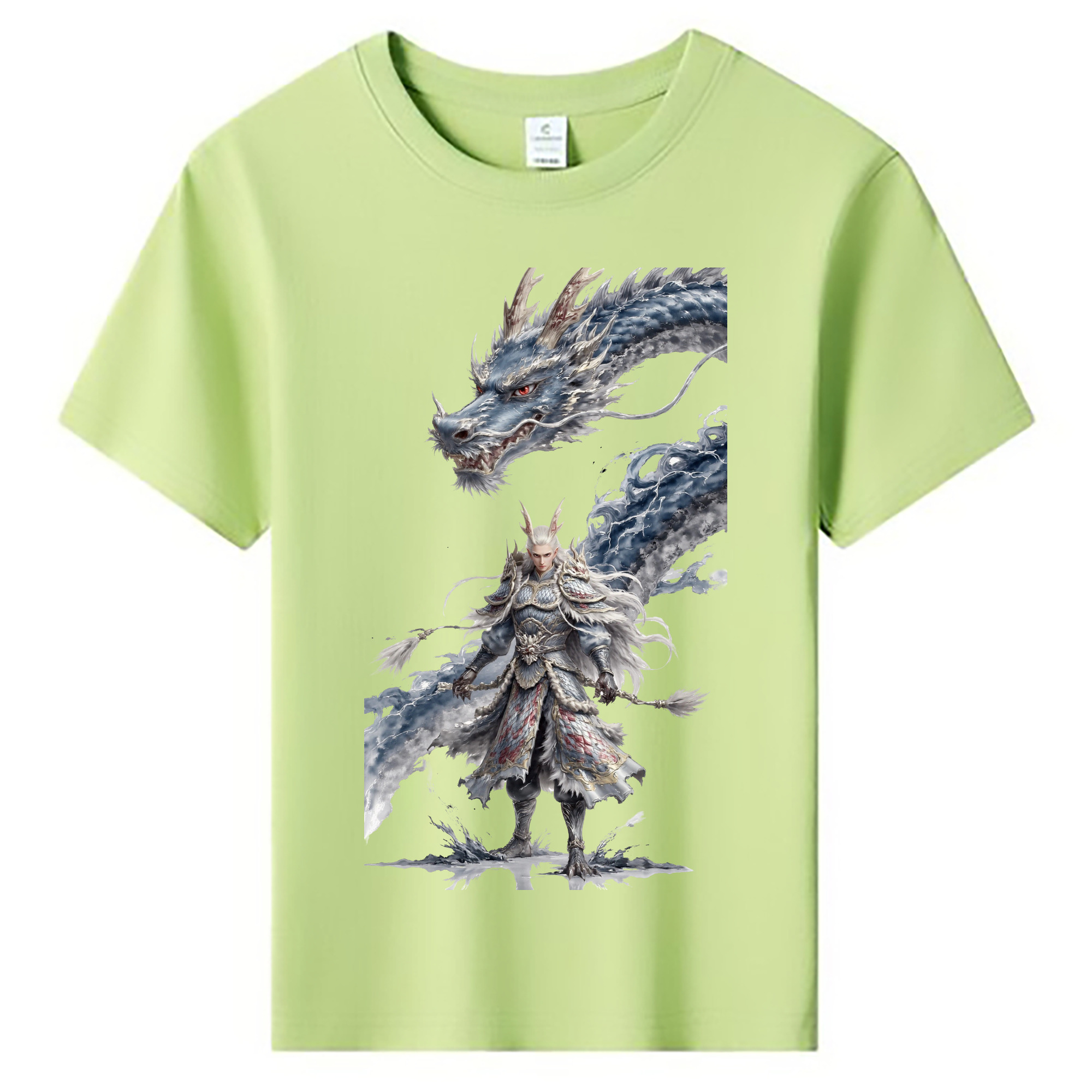 （画像用） Ne Zha 2 ナタ 魔童の大暴れ 綿100％キッズTシャツ（フロントプリント）